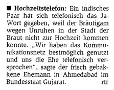 Notiz vom 8. 5. 2006