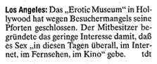 Notiz vom 3. 8. 2006