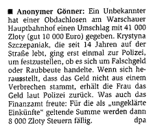 Notiz vom 7. 5. 2005