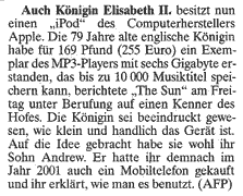 Notiz vom 18. 6. 2005