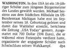 Notiz vom 11. 11. 2005